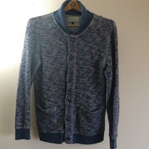 Urban outfitters Abel Brown button-up sweater men'